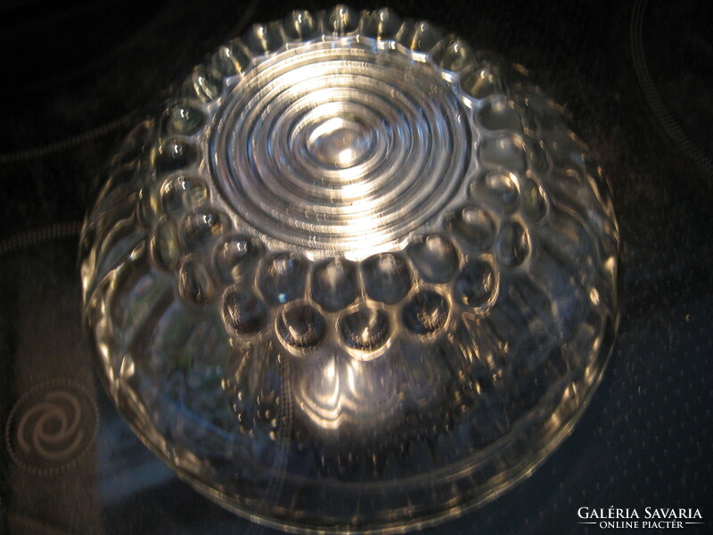 Retro beaded, bubbly Reims France glass bowl smaller