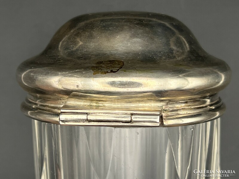 Fedeles csont díszes antik ezüst pohár Diana fémjeles