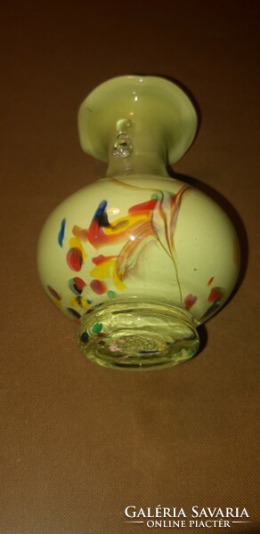 Murano frilled mouth glass vase from the 60s