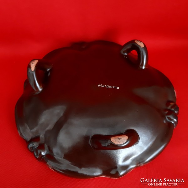 Hungarian ceramic bowl, plate, centerpiece.