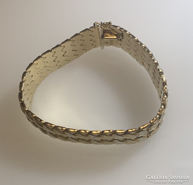 For sale yellow and white gold women's bracelet 14 kt.