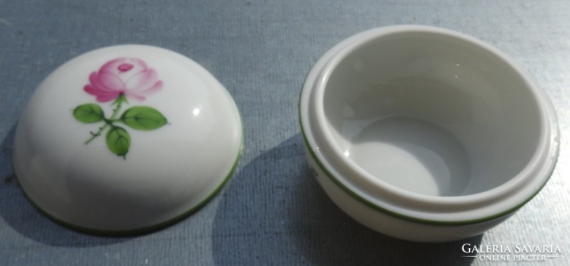 Old Altwien bonbonier - sugar bowl - with rose pattern