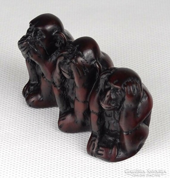 1K894 resin can't see - can't hear - can't speak statue 7 cm