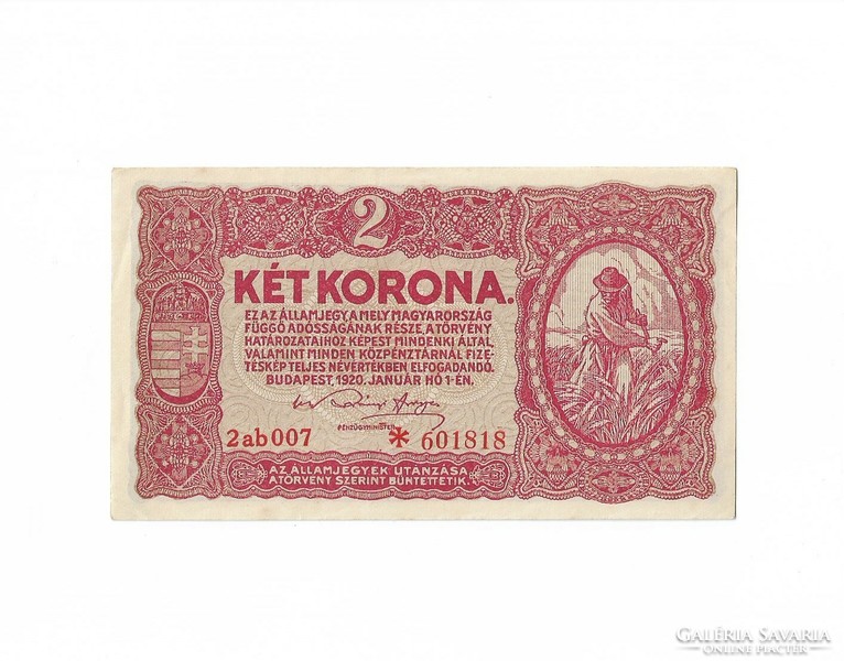2 korona 1920.
