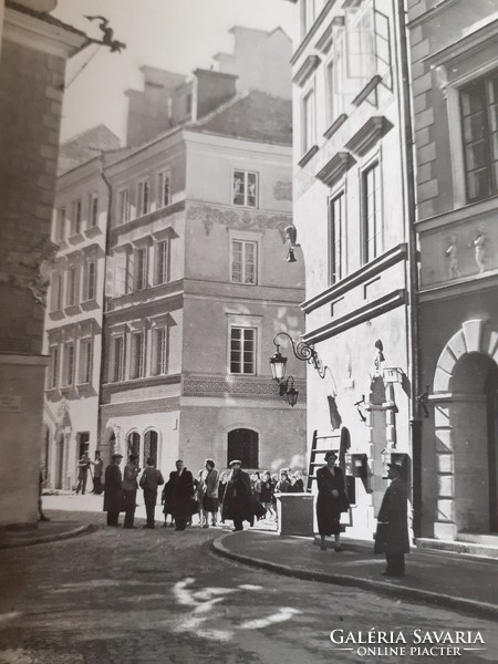 Old postcard 1956 Warsaw photo postcard