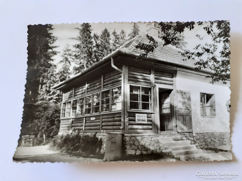 Old postcard 1960 tourist house in Fehérkőlápa photo postcard