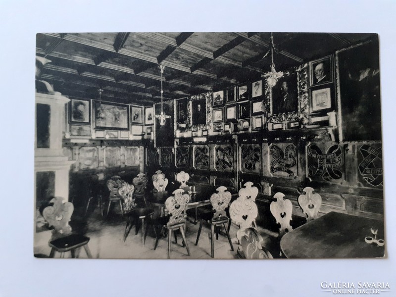 Régi képeslap 1909 Bozen Batzenhäusl étterem vendéglő fotó levelezőlap
