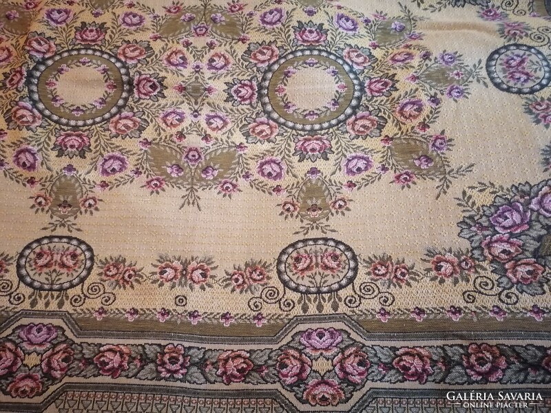 Old woven bedspread