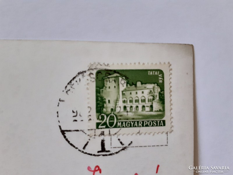 Régi képeslap 1960 körül Békéscsaba Szent István tér fotó levelezőlap
