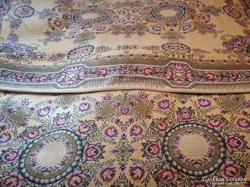 Old woven bedspread