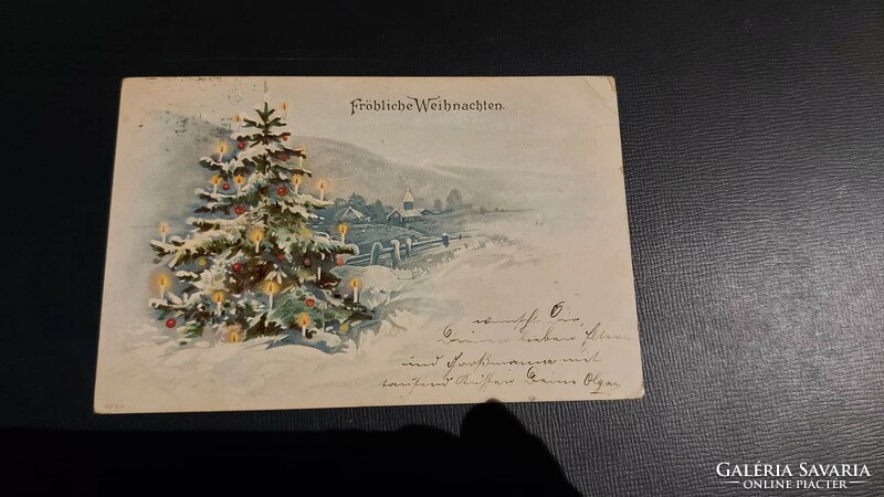1900. Austria Christmas card