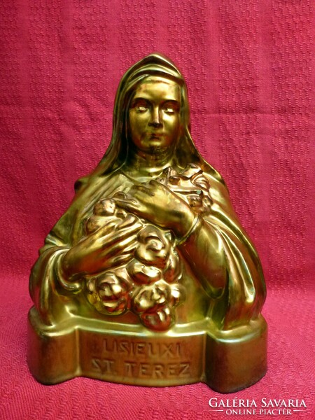 Saint Therese of Lisieux Zsolnay Eosine statue