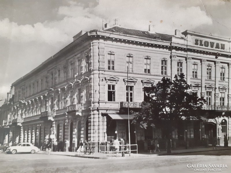 Régi képeslap 1958 Kassa Hotel Slovan fotó levelezőlap