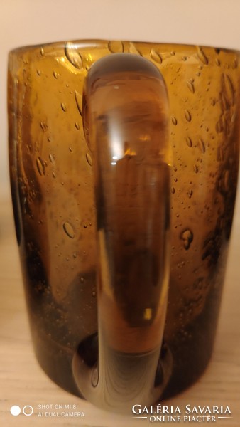 Kosta Boda részére tervezte Erik Höglund svéd üveg söröspoharak 6 darab