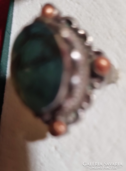 Ezüst gyűrű eredeti  tűrkiz  kövel 925