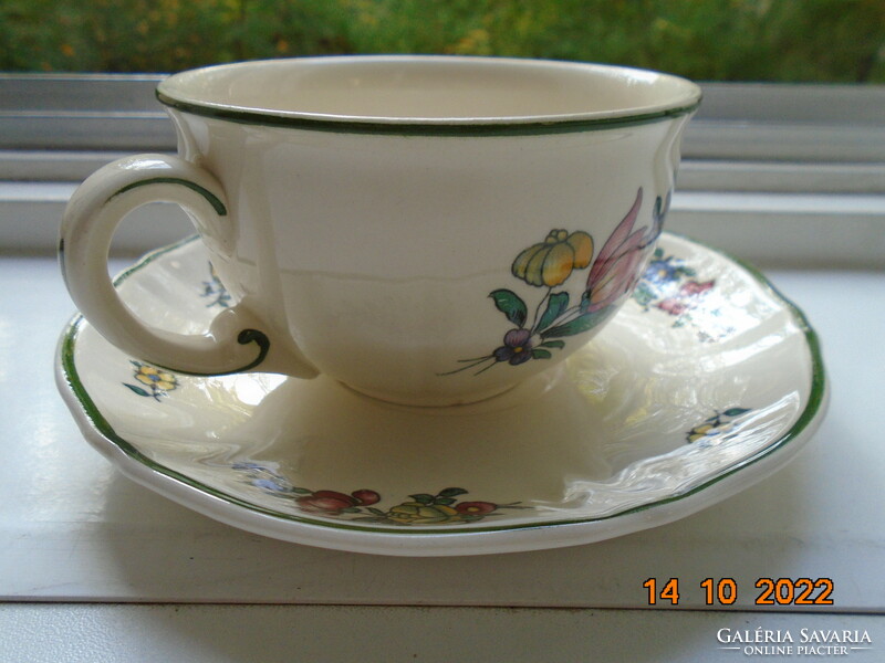 Villeroy&boch alt strasburg flower pattern tea cup with coaster