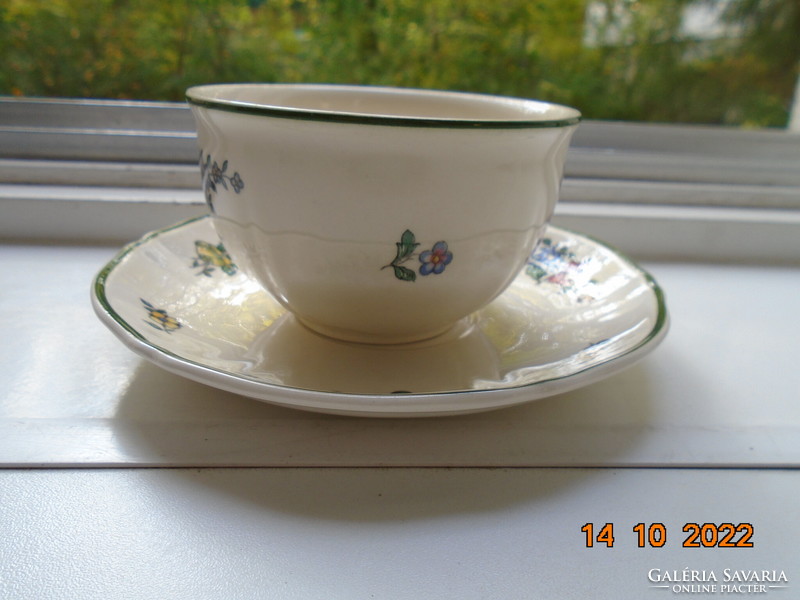 Villeroy&boch alt strasburg flower pattern tea cup with coaster