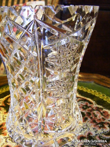 A special, giftable, larger, flawless, old crystal vase