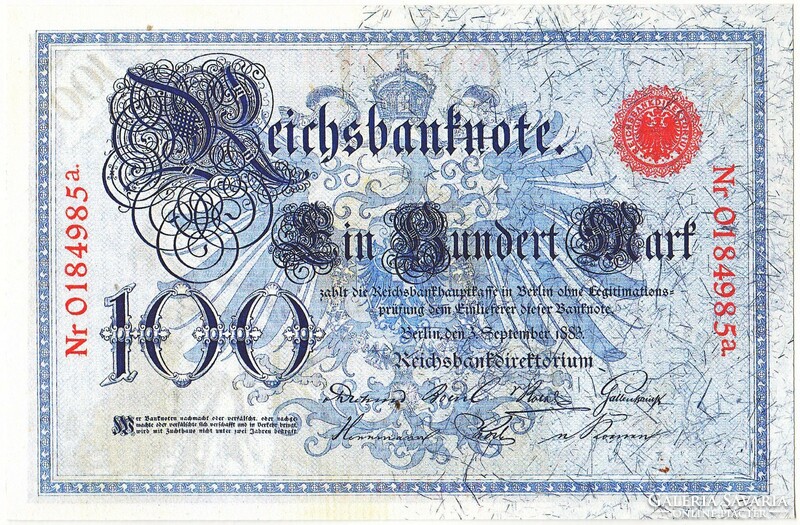 Germany 100 marks 1883 replica unc