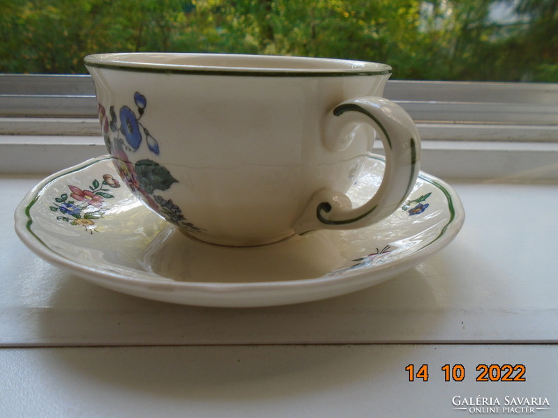 Villeroy&boch alt strasburg flower pattern tea cup with coaster