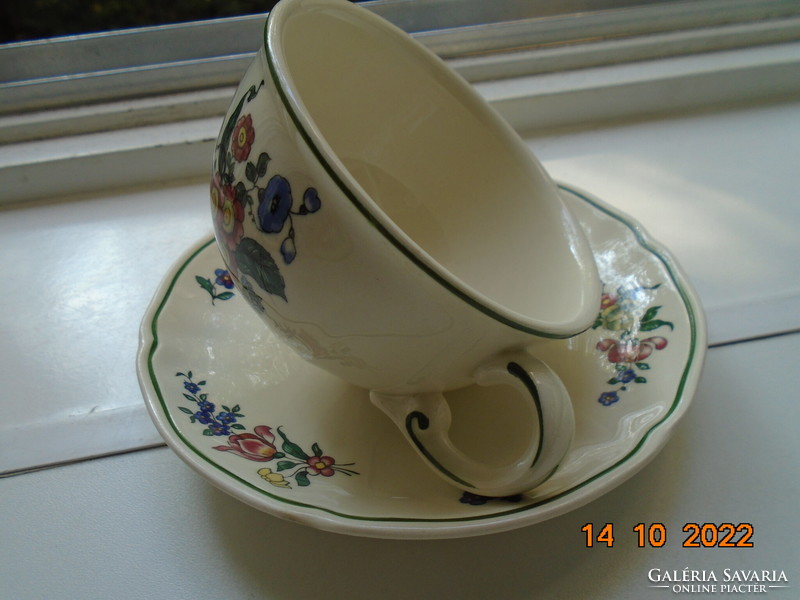 Villeroy&boch alt strasburg flower pattern tea cup with coaster