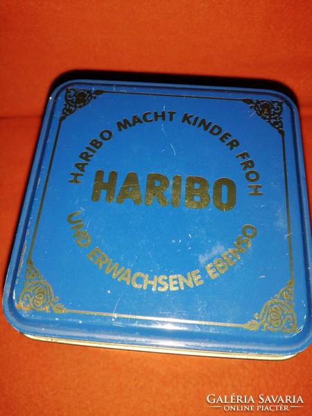 "HARIBO" lemez doboz, díszdoboz, tároló doboz.