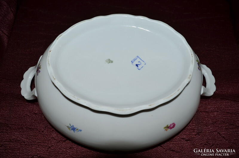 Zsolnay oval bowl with lid