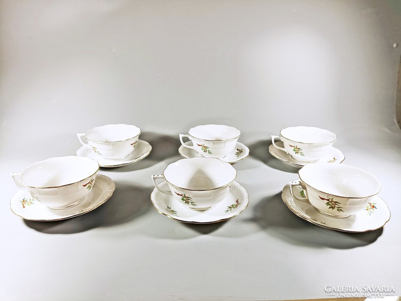 Herend, rosehip pattern tea set for 6 people, perfect! (J339)