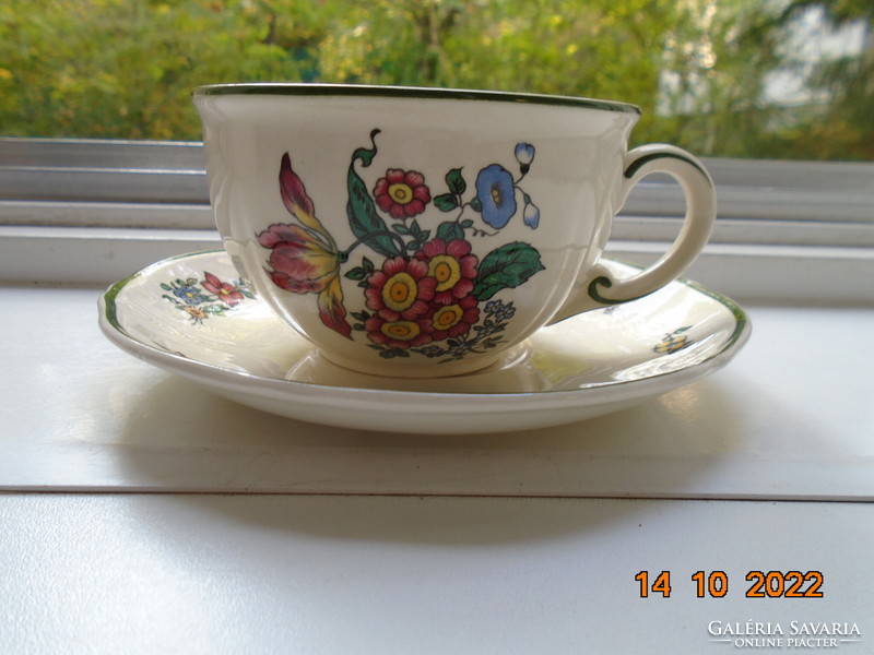 Villeroy&boch alt strasburg flower pattern tea cup with coaster