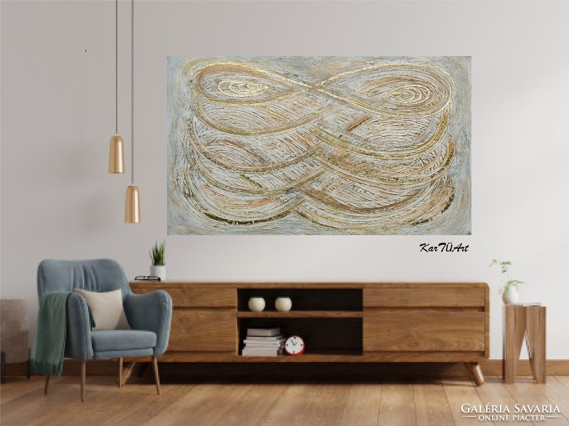 KarTü Art - Infinity / Végtelenség 129x82,5 cm akril festmény