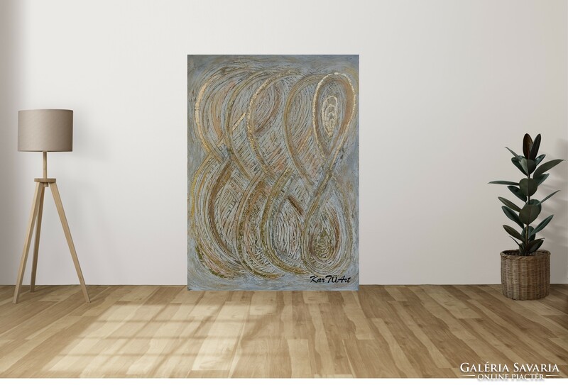 KarTü Art - Infinity / Végtelenség 129x82,5 cm akril festmény