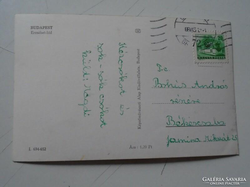 D191164  Régi képeslap - BUDAPEST -  1965