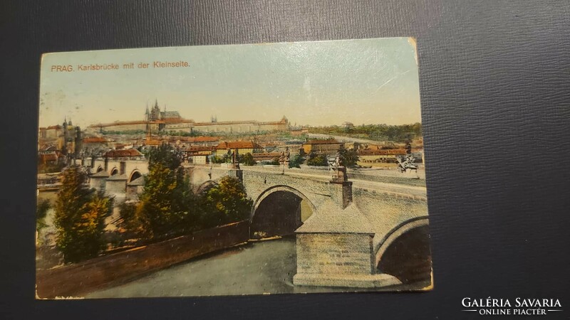 1910. Prága Károly híd antik képeslap