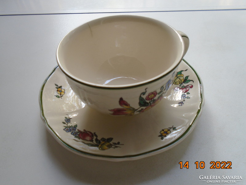 Villeroy&boch alt strasburg flower pattern tea cup with coaster