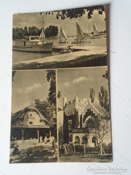 D191159 old postcard - Balatonföldvár 1958