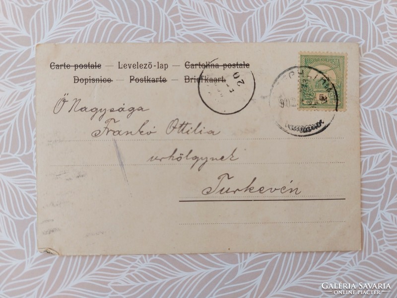 Régi képeslap 1902 Oskar Herrfurth művészrajz mese levelezőlap