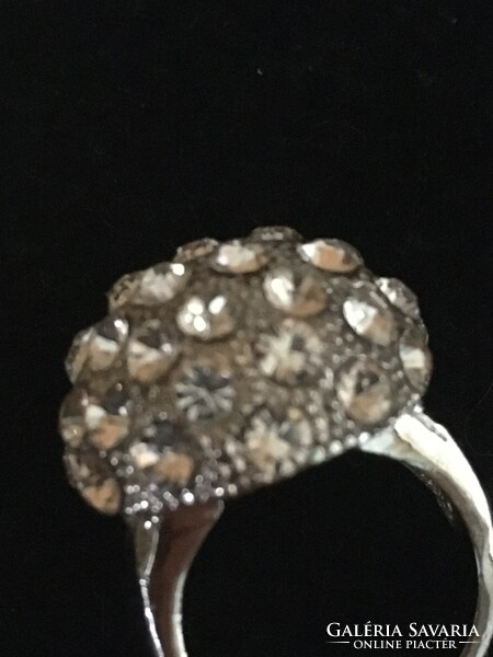 Ring-silver-plated metal-flawless, piece, new size .55