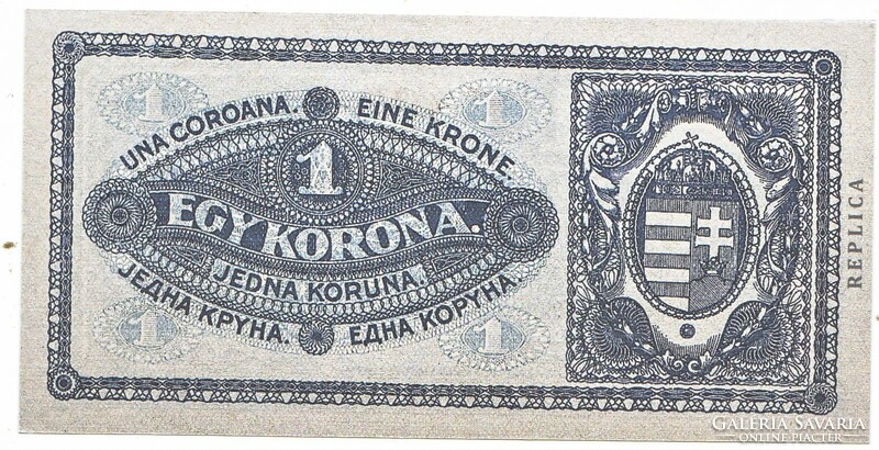 Magyarország 1 korona 1920 REPLIKA UNC