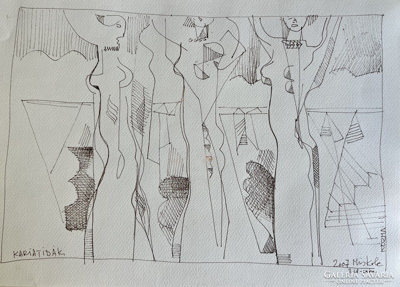 István Kozma (1937-2020): caryatids