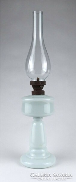 1J890 antique glass kerosene lamp with cylinder