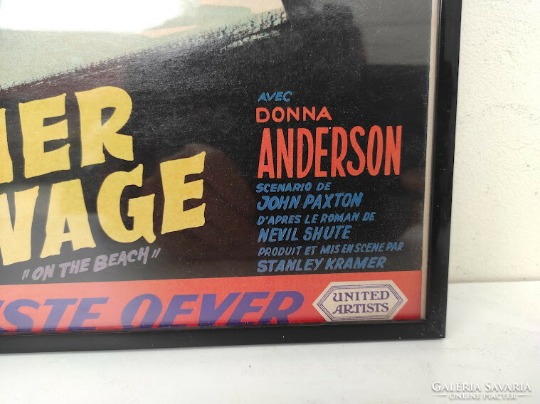 Antik plakát 1950 es évek film Gregory Peck Fred Astaire mozi nem régi keretben  969 6097