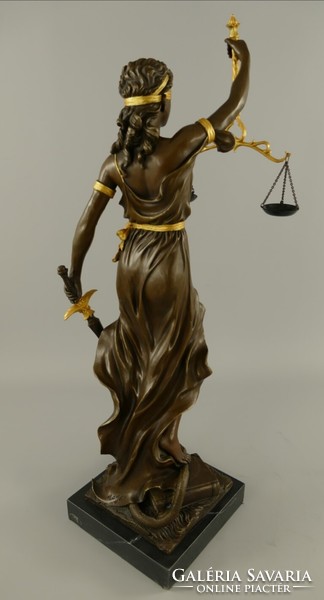 Justitia, Goddess of Truth - monumental bronze statue