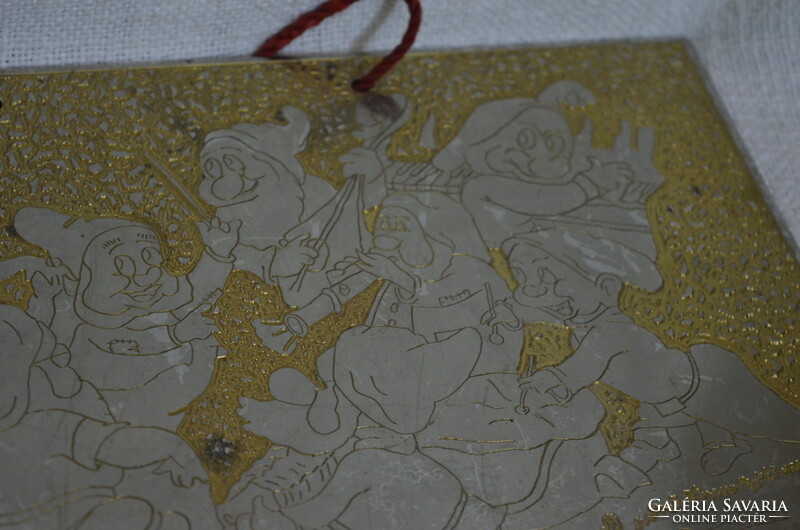 Chrome-plated copper plate (Snow White and the Seven Dwarfs) (dbz 0040)