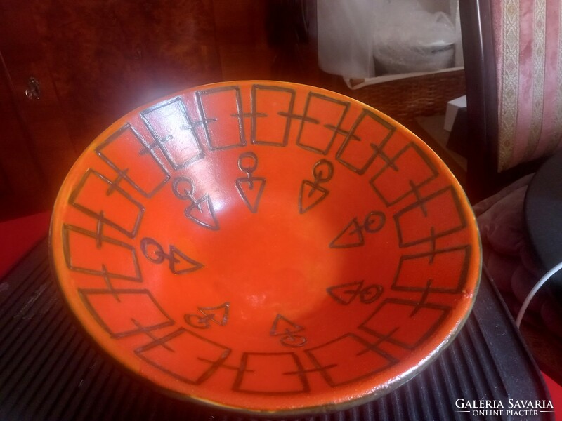Pond head in ceramic ceramic, giant bowl, table center, fruit bowl