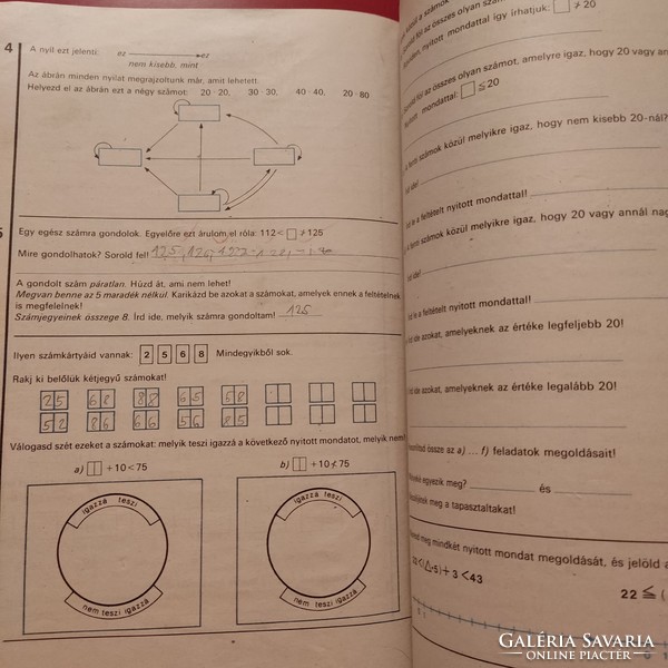 Matematika munkafüzet, általános iskola 4. osztály