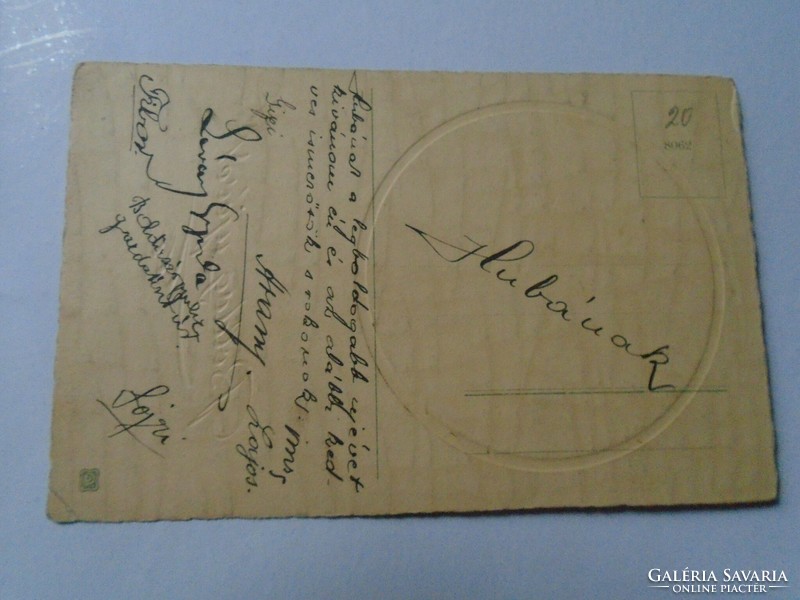 D191196  Régi békebeli képeslap - Újévi képeslap -  Békés -soka aláírás Lévay Arany Boldizsár