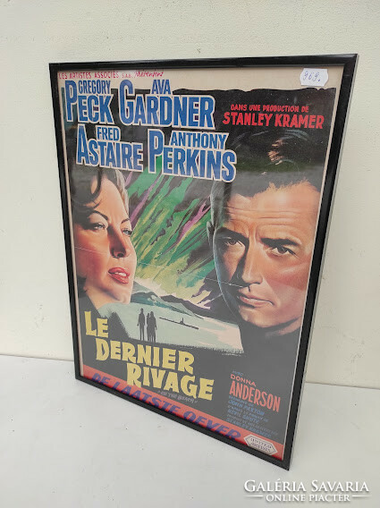 Antique poster 1950s film Gregory Peck Fred Astaire cinema not in old frame 969 6097