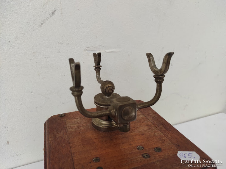 Antik telefon 1890-1910 ös évek készülék asztali fa dobozos Paris 975 6089