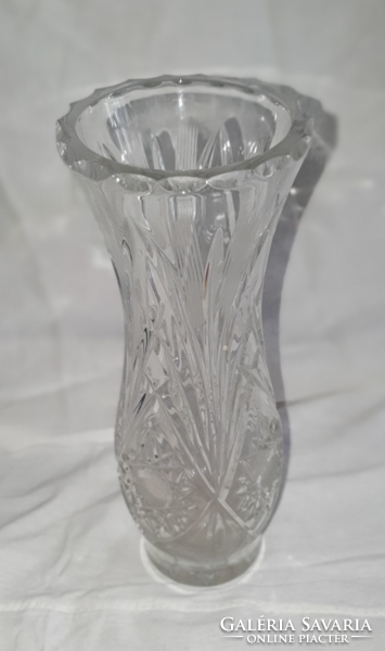 Crystal vase 25.5 cm
