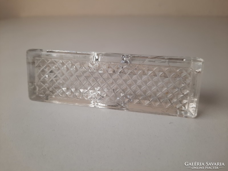 Retro cast glass toothpick holder